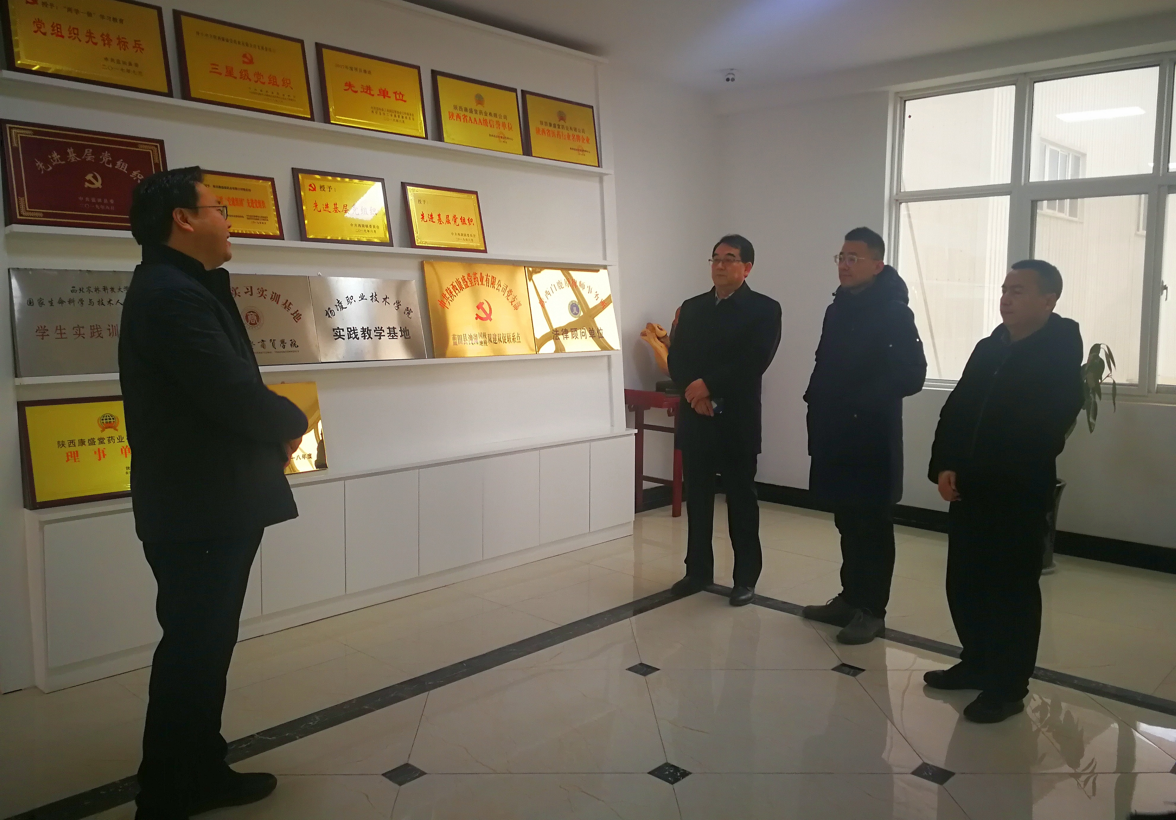 促中医药企业发展  建高质量陕西品牌  陕西省企业品牌建设促进会相关领导一行走访中医药企业(图1)